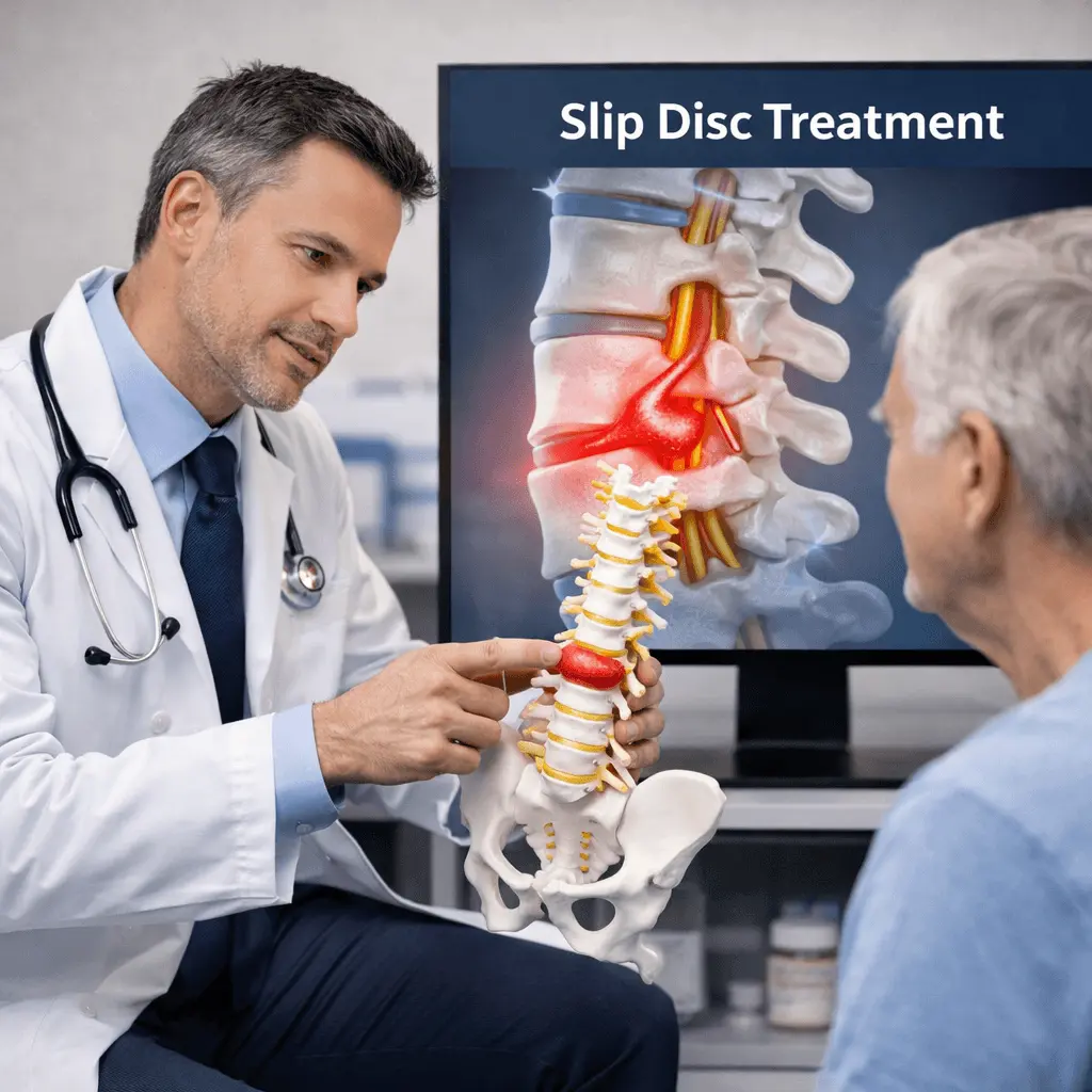 Slip Disc Treatment at Trinay Orthopedic Hospital